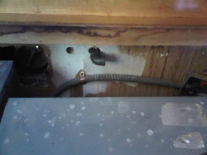 leaky gas pipe
